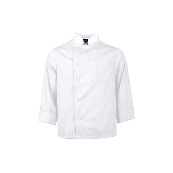 Allpoints Kng Lg Lw Chef Coat White Long Sleeve 2577WHTL - main